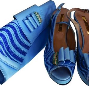 Mixed Blue Shoe & Bag