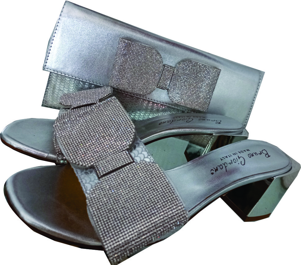 Silver Shoe & Bag